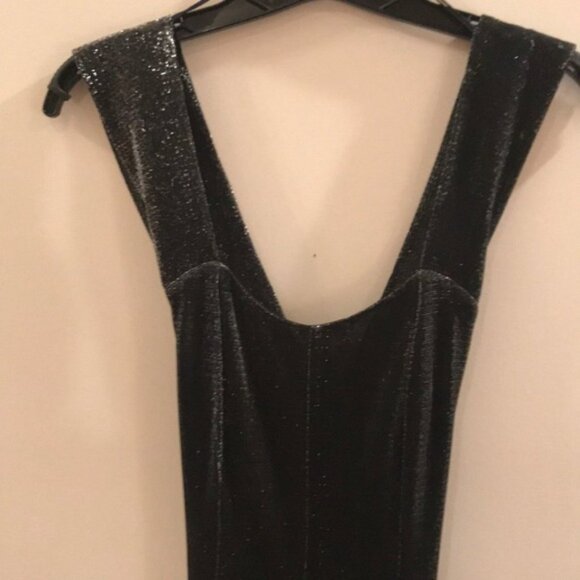 💃✨ All That Jazz Formal Black & Silver Floor-Length Evening Gown | Juniors 5/6 - Picture 5 of 8